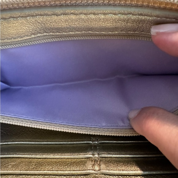 COACH Signature Zip Around Wristlet Wallet - Picture 10 of 14